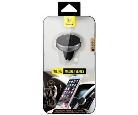 Автодержатель Baseus Magnet Car Mount Black