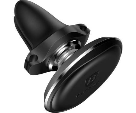 Автодержатель Baseus Magnetic Air Vent Car Mount Holder with cable clip Black