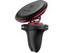 Автодержатель Baseus Magnetic Air Vent Car Mount Holder with cable clip Red
