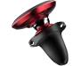Автодержатель Baseus Magnetic Air Vent Car Mount Holder with cable clip Red