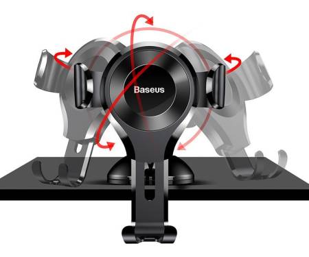 Автодержатель Baseus Osculum Type Gravity Car Mount Black