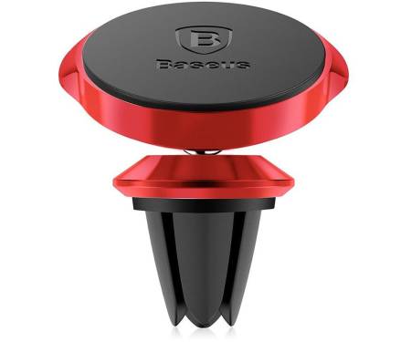 Автодержатель Baseus Small ears series Magnetic suction bracket (Air outlet type) Red