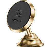 Автодержатель Usams US-ZJ023 Car Dashboard Magnetic Mobile Phone Holder Gold