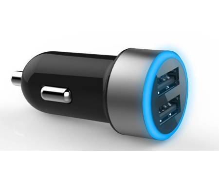 Автомобильное зарядное устройство TOTO TZR-05 Led Car charger 2USB 3,1A Black/Blue
