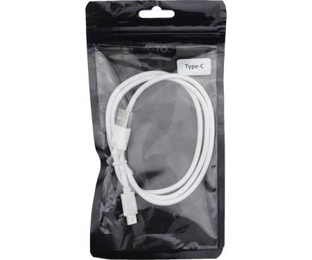 Кабель TOTO TKZ-63 USB cable Type-C 1m White