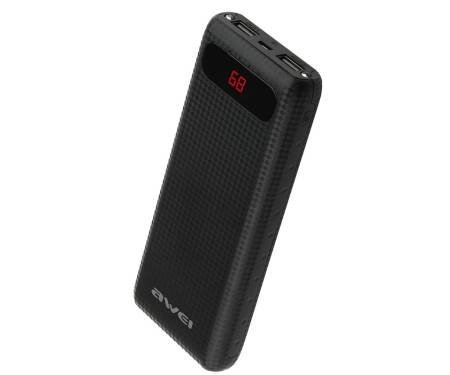 Портативная батарея AWEI P70K Power Bank 20000mAh Li-Polimer Black