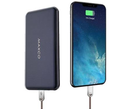 Портативная батарея Maxco MP-10000A Phantom Power Bank Power IQ 2,1А Li-Pol 10000 mAh Blue