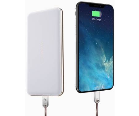 Портативная батарея Maxco MP-10000A Phantom Power Bank Power IQ 2,1А Li-Pol 10000 mAh White