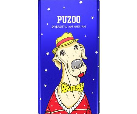 Портативная батарея PUZOO Artdog  Power Bank 11000Mah Blue Bean