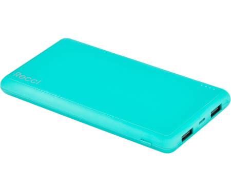 Портативная батарея Recci RD-10000 Dynamic Power Bank Power IQ 1A/2,1А Li-Pol 10000 mAh Green