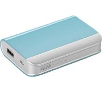 Портативная батарея Recci RE-7500 Elegant Power Bank Power IQ 2,1А Li-Pol 7500 mAh Light Blue