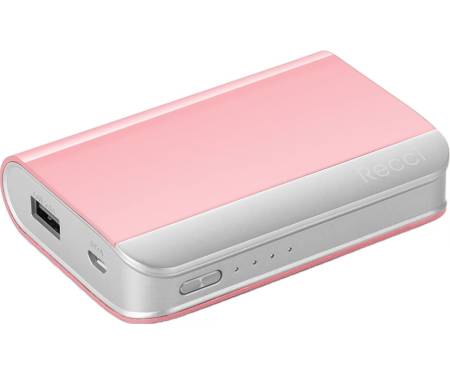 Портативная батарея Recci RE-7500 Elegant Power Bank Power IQ 2,1А Li-Pol 7500 mAh Pink