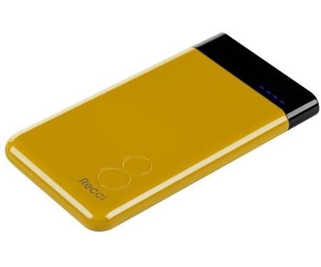 Портативная батарея Recci RE-8000 Eight Power Bank Power IQ 1A/2,1А Li-Pol 8000 mAh Gold