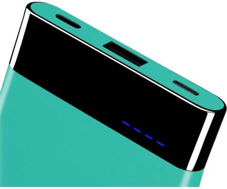 Портативная батарея Recci RE-8000 Eight Power Bank Power IQ 1A/2,1А Li-Pol 8000 mAh Green