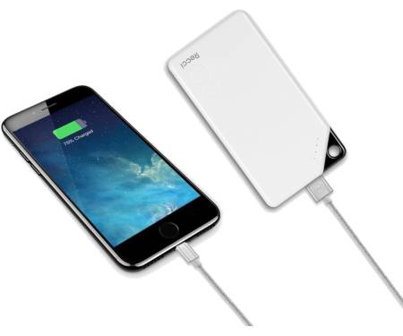 Портативная батарея Recci RG-8000 Gallop Power Bank Power IQ 2,1А Li-Pol 8000 mAh White