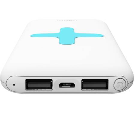 Портативная батарея Recci RK-7000 Power Bank Power IQ 2,1А Li-Pol 7000 mAh White