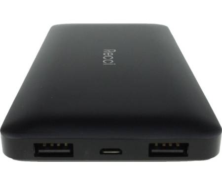 Портативная батарея Recci RN-10000 Noble Power Bank Power IQ 2,1А Li-Pol 10000 mAh Black