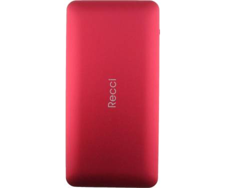 Портативная батарея Recci RN-10000 Noble Power Bank Power IQ 2,1А Li-Pol 10000 mAh Red