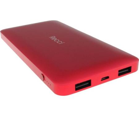 Портативная батарея Recci RN-10000 Noble Power Bank Power IQ 2,1А Li-Pol 10000 mAh Red