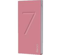 Портативная батарея Recci RS-7000 Seven Power Bank Power IQ 1A/2,1А Li-Pol 7000 mAh Pink