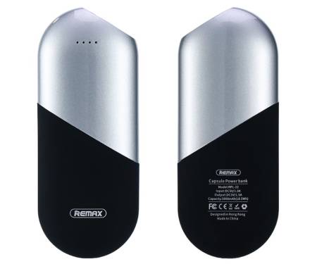 Портативная батарея Remax Power Bank Capsule Series 5000 mah Silver
