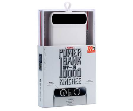 Портативная батарея Remax Power Bank Kincree RPP-18 10000 mah White