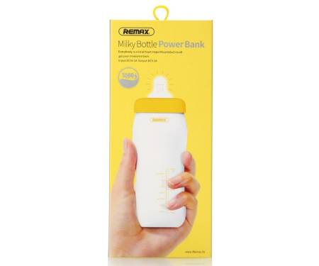 Портативная батарея Remax Power Bank Milky bottle Series 5500 mah Yellow