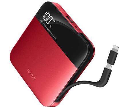 Портативная батарея Solove A2 Power Bank 10000mAh Red