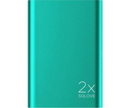 Портативная батарея Solove A8 Portable Metallic Power Bank 20000mAh Green