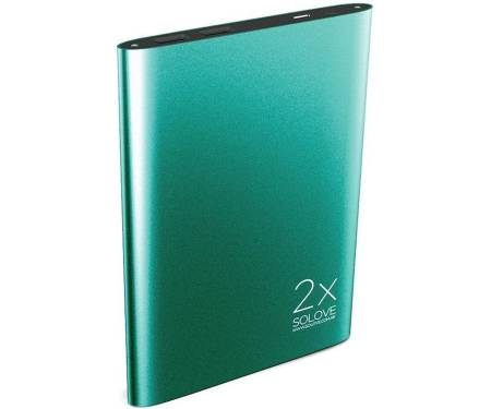Портативная батарея Solove A8 Portable Metallic Power Bank 20000mAh Green