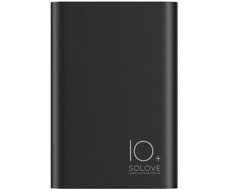 Портативная батарея Solove A9s Portable Metallic Power Bank 10000mAh Black