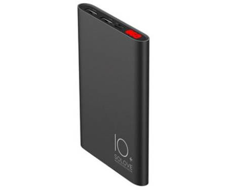 Портативная батарея Solove A9s Portable Metallic Power Bank 10000mAh Black