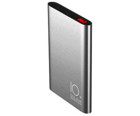 Портативная батарея Solove A9s Portable Metallic Power Bank 10000mAh Grey