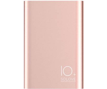 Портативная батарея Solove A9s Portable Metallic Power Bank 10000mAh Rose gold
