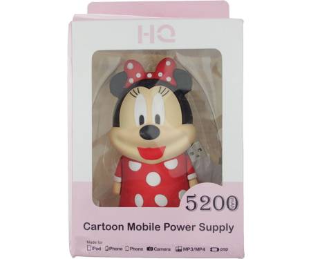 Портативная батарея TOTO TBHQ-90 Power Bank 5200 mAh Emoji Minnie Mouse