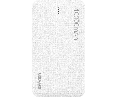 Портативная батарея Usams US-CD21 Power Bank 10000 mah Mosaic Series White