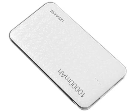 Портативная батарея Usams US-CD21 Power Bank 10000 mah Mosaic Series White