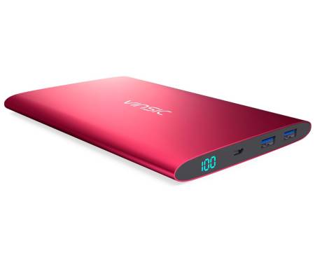 Портативная батарея VINSIC VSPB207 Power Bank Li-pol 15000 mAh Red