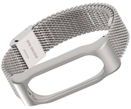 Ремешок Metallic Strap Fleet Chain For Mi Band 2 Silver