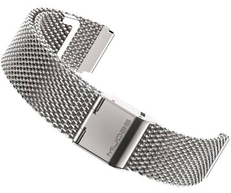 Ремешок Metallic Strap Fleet Chain For Mi Band 2 Silver