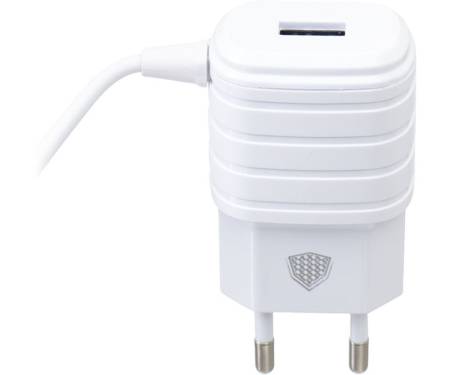 Сетевое зарядное устройство INKAX CD-09 Travel charger Lightning cable 1USB 1A White