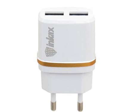 Сетевое зарядное устройство INKAX CD-11 Travel charger + Lightning cable 1USB 2.1A White