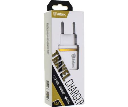 Сетевое зарядное устройство INKAX CD-11 Travel charger + Type-C cable 1USB 2.1A White