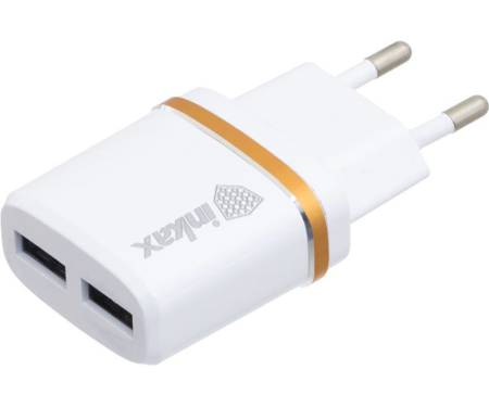 Сетевое зарядное устройство INKAX CD-11 Travel charger + Type-C cable 1USB 2.1A White