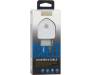 Сетевое зарядное устройство INKAX CD-18 Travel charger + Lightning cable 2USB 3.1A White