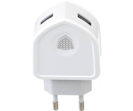 Сетевое зарядное устройство INKAX CD-18 Travel charger + Lightning cable 2USB 3.1A White