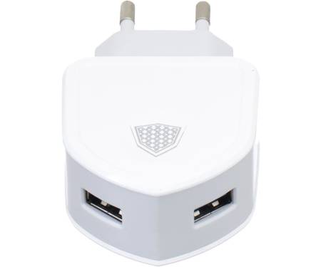Сетевое зарядное устройство INKAX CD-18 Travel charger + Lightning cable 2USB 3.1A White