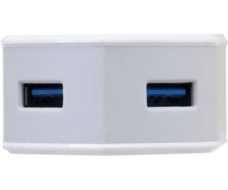 Сетевое зарядное устройство INKAX CD-18 Travel charger + Lightning cable 2USB 3.1A White