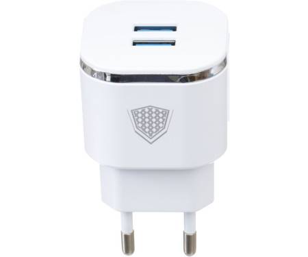Сетевое зарядное устройство INKAX CD-20 Travel charger + Lightning cable 2USB 3.4A White