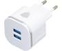 Сетевое зарядное устройство INKAX CD-20 Travel charger + Lightning cable 2USB 3.4A White